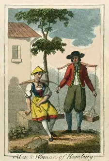 Yolk Prints: Man and Woman of Hamburg