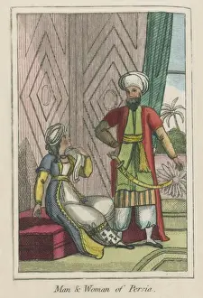 Scimitar Prints: A man and Woman of Iran (Persia)