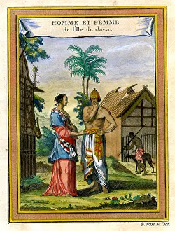 Pasquier Prints: Man and Woman of Java