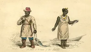 Voyager Prints: Man and Woman of the Kuril Islands, Russia