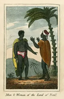 Xhosa Prints: Man and Woman from the land of Natal