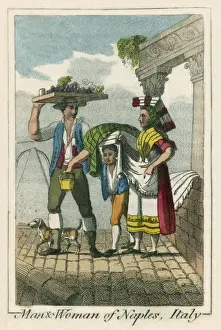 A man and woman of Naples, Italy