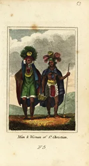 Man and woman of Nuku Hiva, Marquesas Islands, Polynesia Man and woman of Nuku Hiva, Marquesas Islands, Polynesia