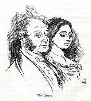 Cornhill Prints: Man and woman at the Opera