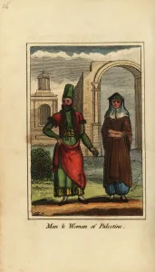 Harem Prints: Man and woman of Palestine, 1818