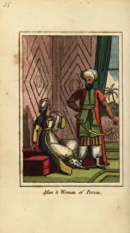 Man and woman of Persia, 1818 Man and woman of Persia, 1818