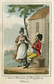 Bicorn Prints: Man and Woman of Prussia in Silesia