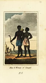 Images Dated 24th March 2020: Man and woman of Senegal, 1818