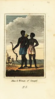 Senegal Prints: Man and woman of Senegal, 1818