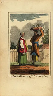 Laplanders Prints: Man and woman of St. Petersburg, Russia