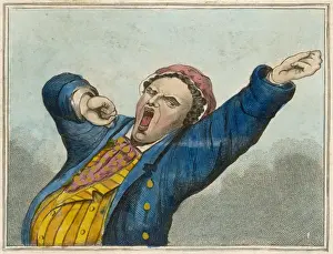 Stretches Prints: Man Yawning / 1830