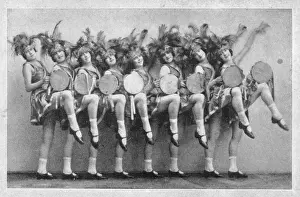 Tiller Prints: Under the management of Sir Alfred Butt, the Palace Girls were a troupe of 15 year olds