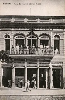 Praca Prints: Manaus, Brazil - Praca da Comercio (Correio Geral)