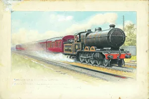 Manchester and Blackpool Express picking up water