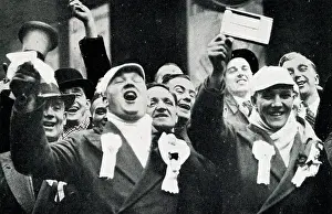 Fans Prints: Manchester City football fans in London for Millwall match