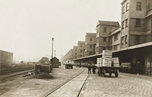 Manchester Ship Canal - Railway and warehouses