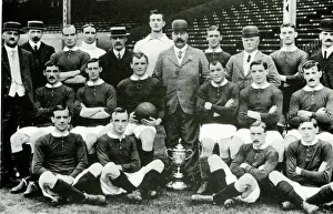 Boater Prints: Manchester United FC team, FA Cup Winners 1909