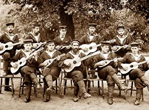Mandoline band, Royal Naval Exhibition of 1891 in London