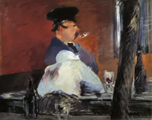 Pushkin Prints: MANET, ɤouard (1832-1883). The Bar. 1879. Impressionism