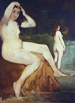 Manet Gallery: MANET, ɤouard (1832-1883). Bathers on the Seine