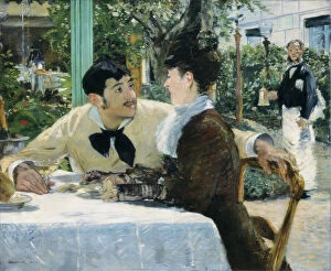 MANET, ɤouard (1832-1883). At P貥 Lathuille