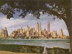 Grassy Collection: Manhattan Skyline Date: 1947