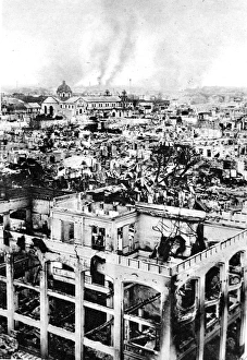 Images Dated 19th October 2004: Manila on Fire, Philippines; Second World War, 1945