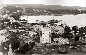Sydney Prints: Manly, Sydney, Australia, circa 1890s. Date: circa 1890s