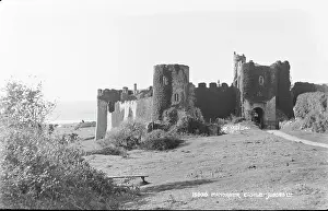 Manorbier Prints: Manorbier Castle