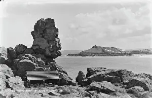 Ives Prints: Man's Head Rock Formation
