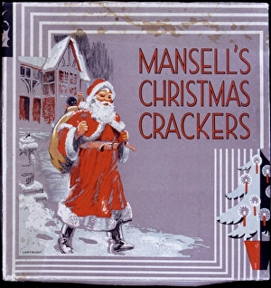 Christmas cracker box label