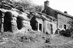 Mansfield Prints: Mansfield Rock Houses early 1900s