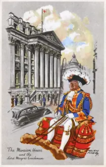 Mayors Prints: The Mansion House and the Lord Mayors Coachman