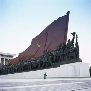 Depiction Prints: Mansudae Grand Monument, Pyongyang, North Korea