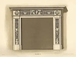 Rathbone Prints: Mantelpiece from Longton Hall
