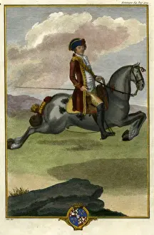Manuel Carlos de Andrade on horseback