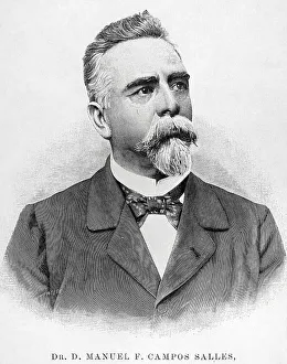 Brazil Prints: Manuel Ferraz de Campos Sales - Brazilian politician
