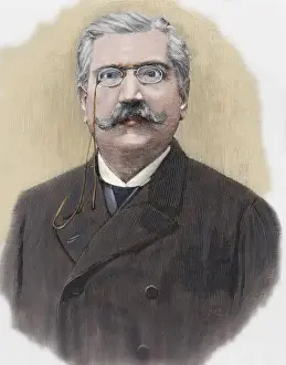 Manuel Prints: Manuel Pinheiro Chagas (1842-1895). Portuguese writer and po