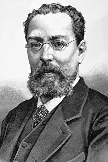 19 Century Prints: Manuel Tamayo y Baus (1829-1898). Spanish dramatist