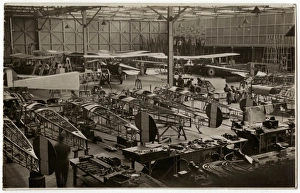 Images Dated 24th October 2017: Manufacture Avro 504 biplanes WWI