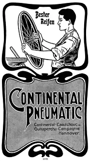 Pneumatic Prints: Manufacture of Continental Pneumatic tyres, 1900