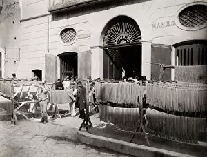 Napoli Collection: Manufacturer of pasta, macaroni, Naples, Napoli, Italy