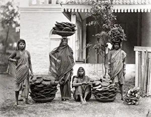Manure dryers, India, c. 1870 s