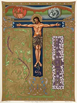 Facsimile Prints: Manuscript (Crucifix)