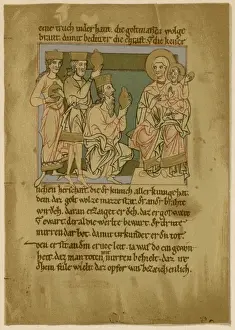 Manuscript depicting the visit of the Three Kings