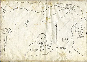 Castel Prints: Manuscript Map of Castel Rosso