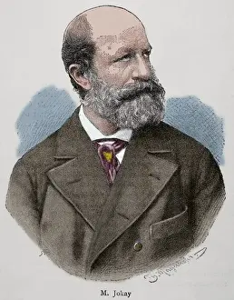 Maurus Prints: Ma?o?a?r Ja?o?a?kai (1825-1904). Hungarian dramatist a