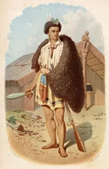 Maori Chief at Kapanga, Ko Paora Matutaera Date: 19th century