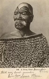 Maoris Collection: Maori Chief - New Zealand