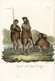 Dusky Collection: Maori family in Dusky Bay, New Zealand